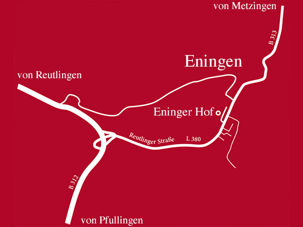 Anfahrt Eninger Hof